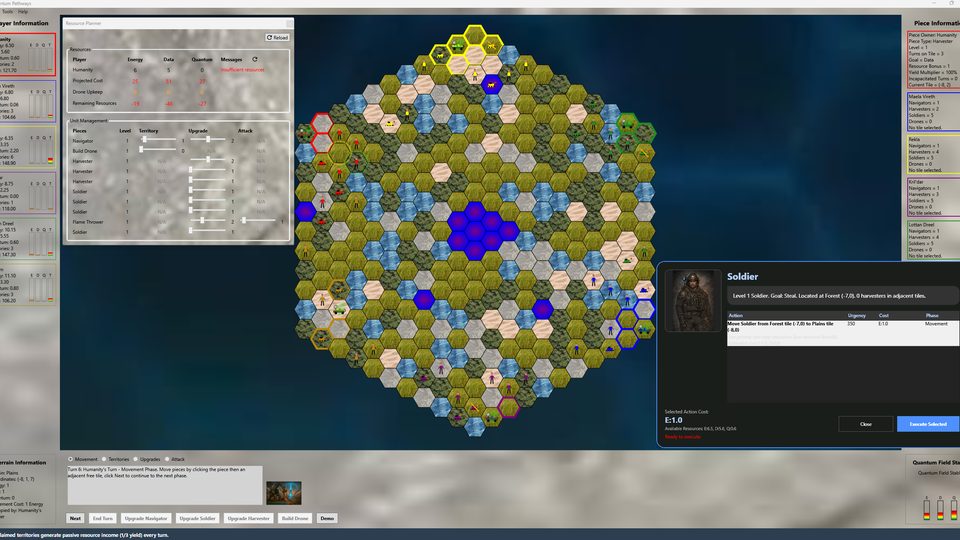 Quantum Pathways playtest notes
